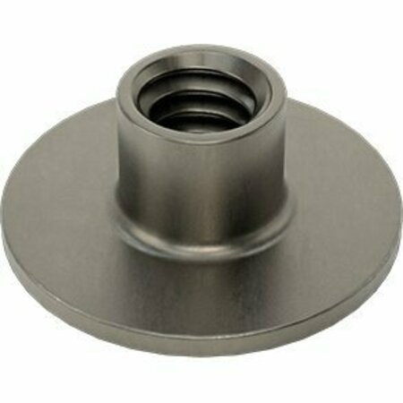 BSC PREFERRED Steel Round-Base Weld Nut 1/4-20 Thread Size 3/4 Base Diameter 1/4 Barrel Height, 50PK 90596A240